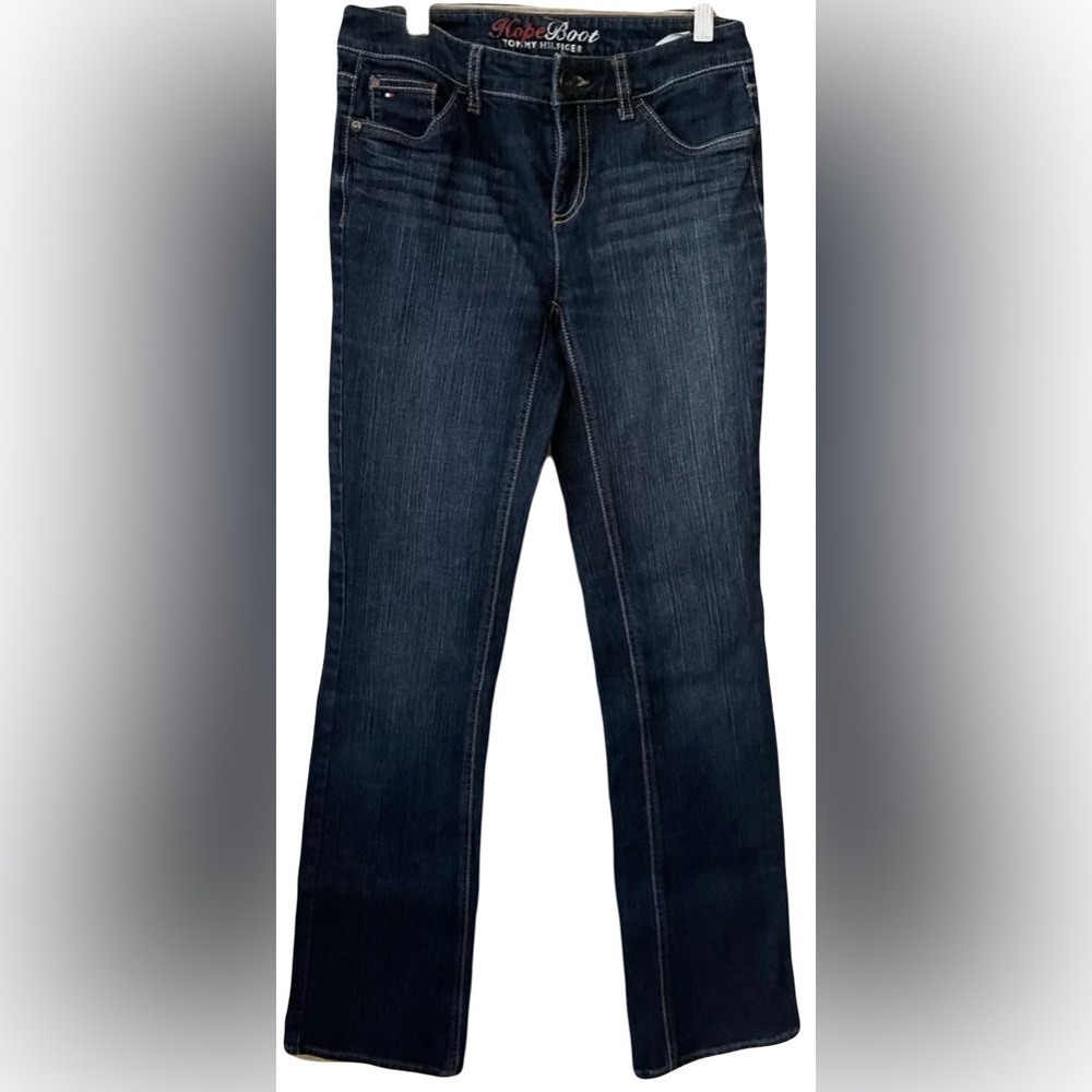 Tommy Hilfiger “Hope” Boot Cut Jeans Size 12 Dark Wash